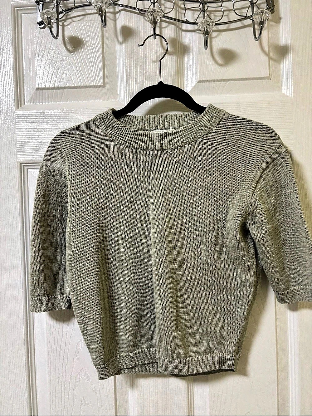 Uniqlo U Cotton Blend Crew Neck Sweater Green XS